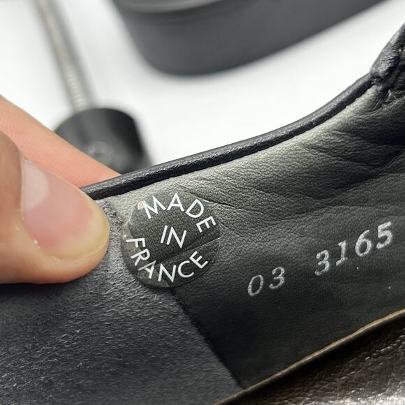 Mephisto Mens Manko Brandy Size 7.5 Smooth Black Leather Goodyear Welt Norwegian - Picture 12 of 13